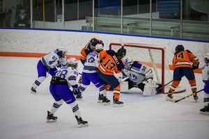 Syracuse's offense produced four goals against Mercyhurst, including two goals on the power play. 