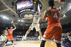 John Gillon played just 10 minutes against No. 15 Notre Dame. 