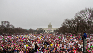  Two hundred and fifty thousand people scattered themselves across the National Mall for Donald Trump’s inauguration as the 45th president of the United States, and an estimated 500,000 people packed Washington for the Women’s March the following day.