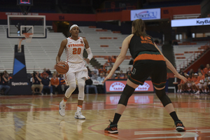 Brittney Sykes has become a part of arguably the country's best backcourt. Along with Alexis Peterson she's leading Syracuse this year. 