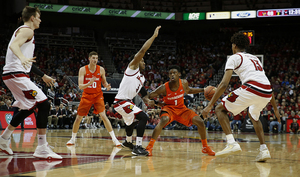 SU lost four of its last five games a year ago, one of which was a 72-58 loss at Louisville. 