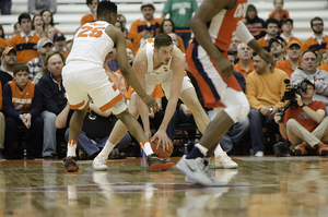 Tyler Lydon dropped 15 points against Mississippi on Saturday. He also grabbed 14 rebounds. It would be his final college game if the sophomore forward declares for the NBA Draft.